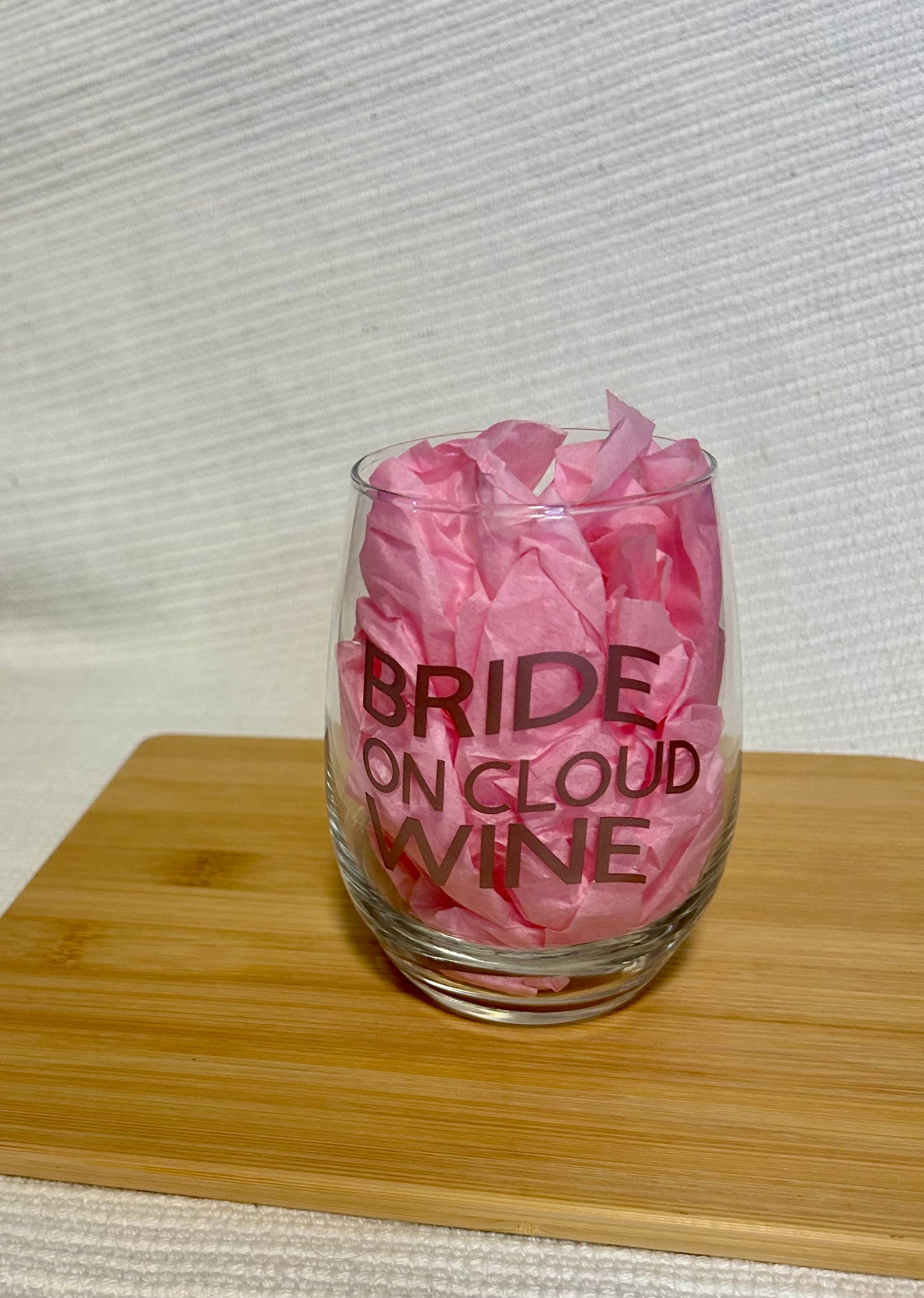 Bride on cloud wine cup