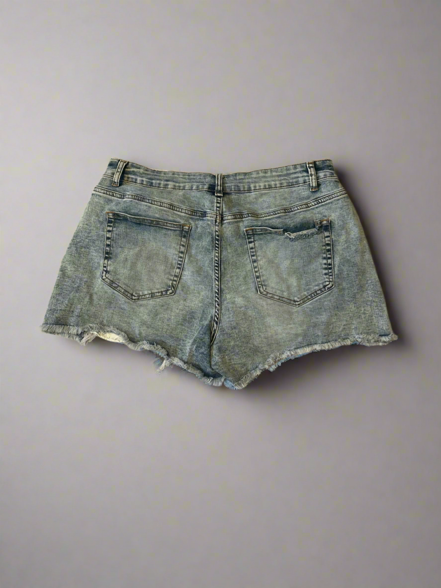 Pearl Kissed Denim Shorts