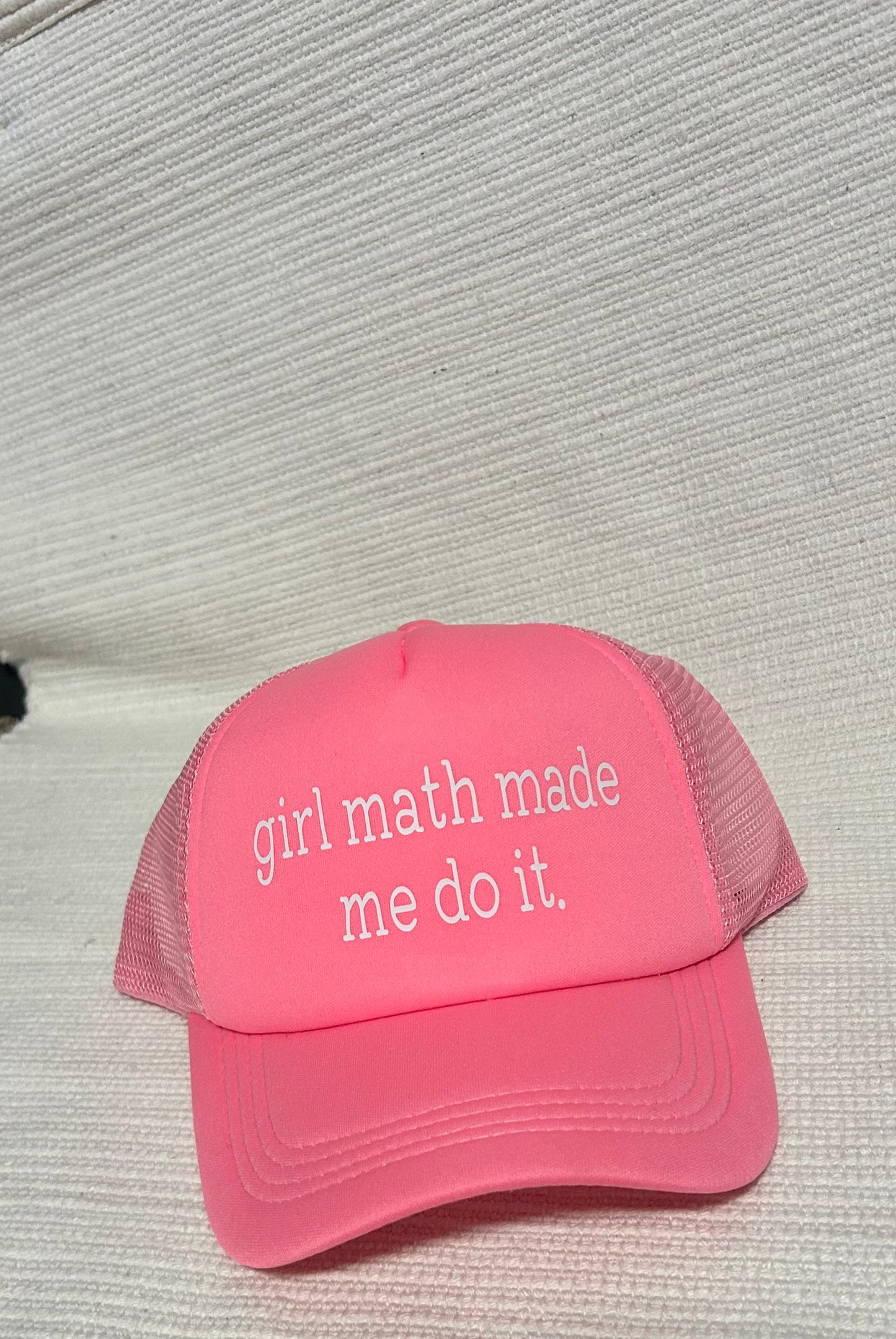 Girl Math Trucker Hat