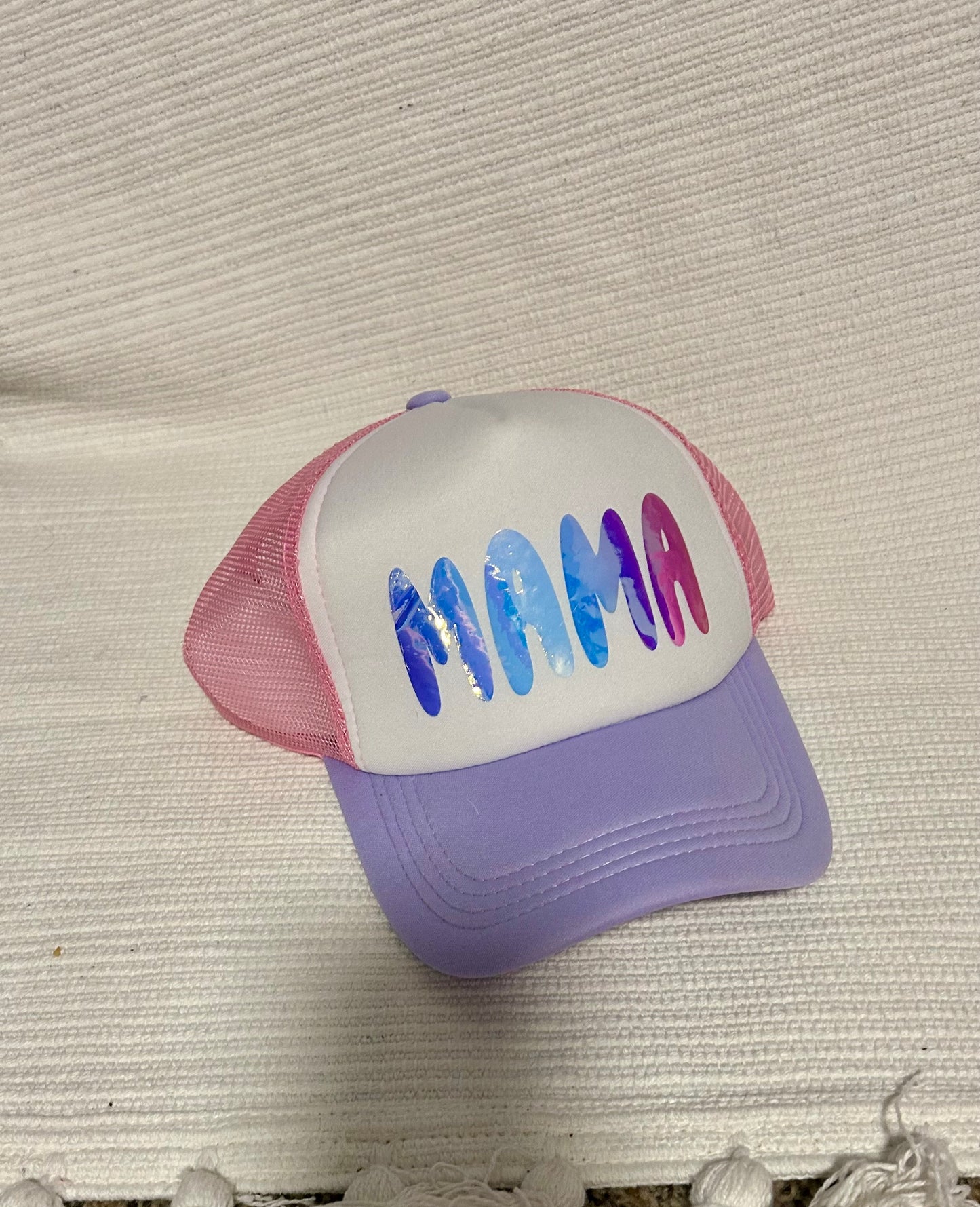 Iridescent Mama Trucker Hat