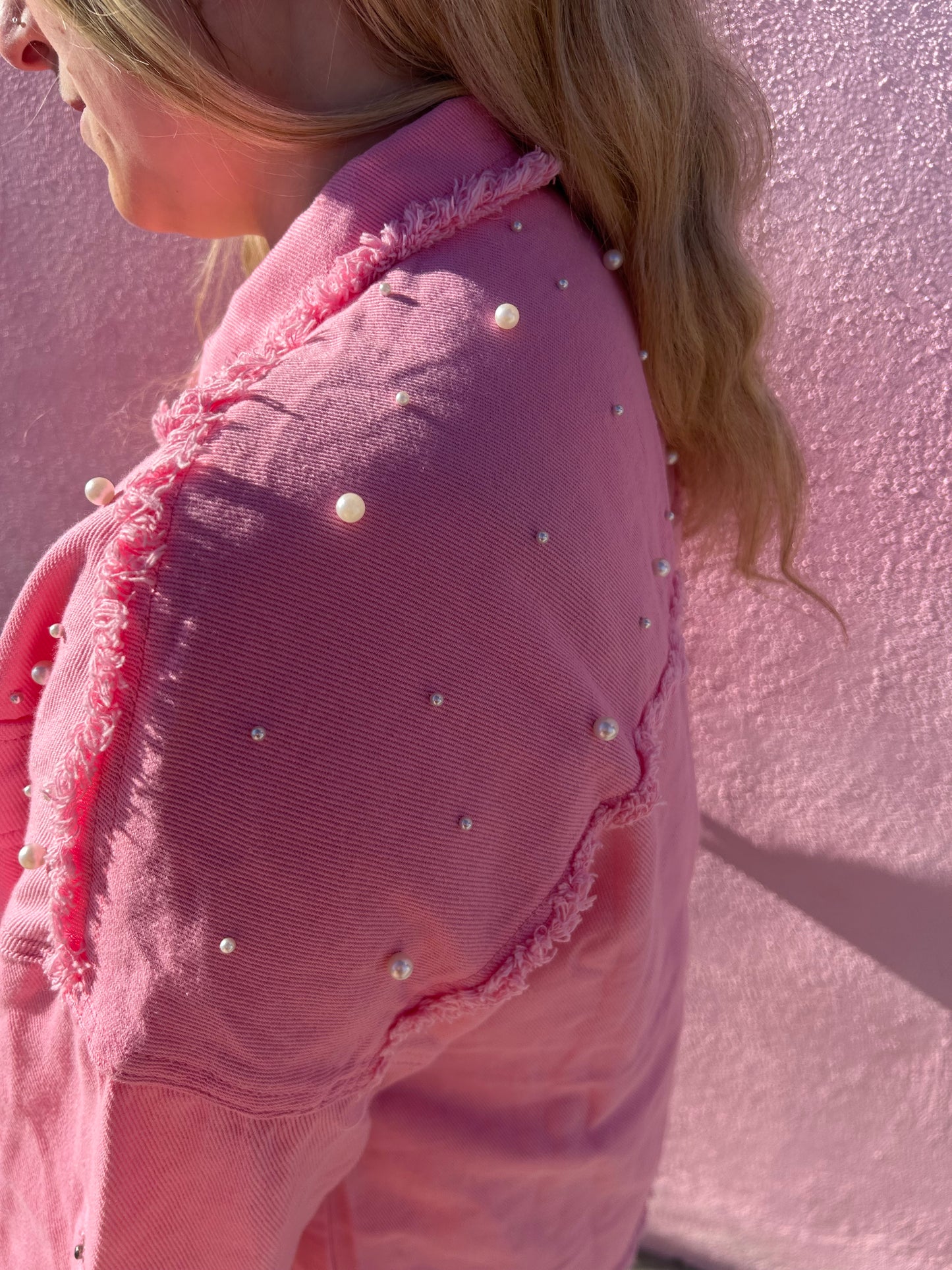 Pretty in Pearl - Denim Jacket