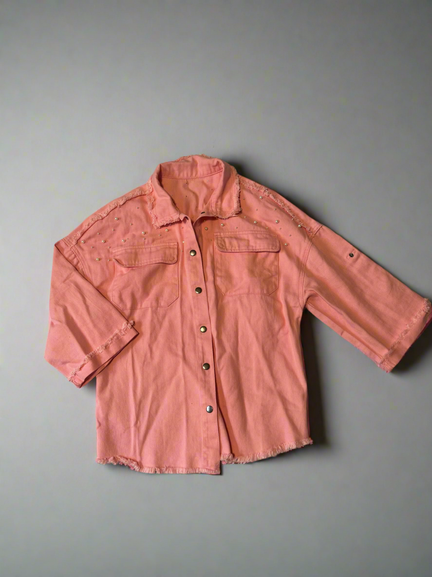 Pretty in Pearl - Denim Jacket