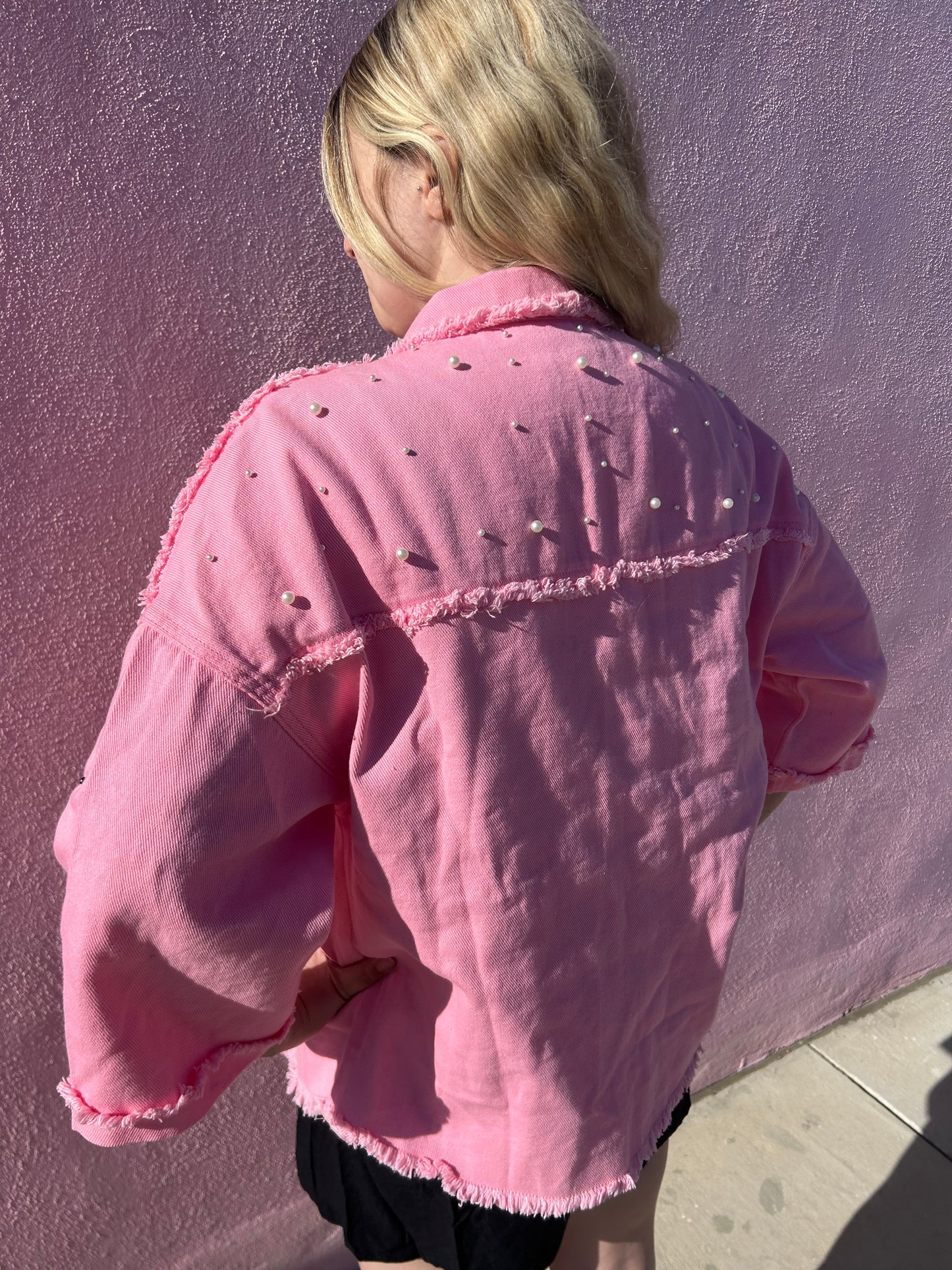 Pretty in Pearl - Denim Jacket